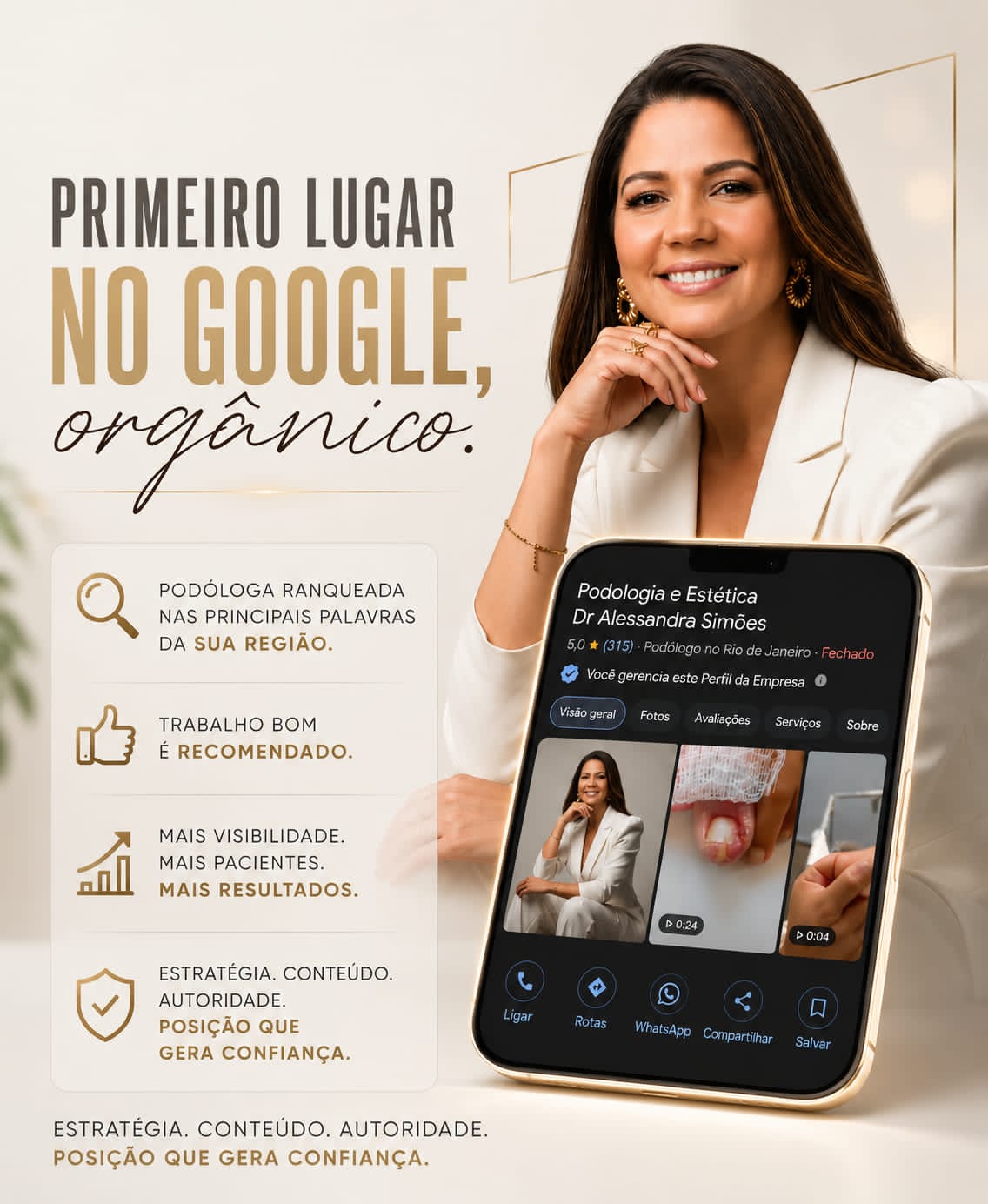 Dra. Alessandra Simões — Primeiro lugar no Google